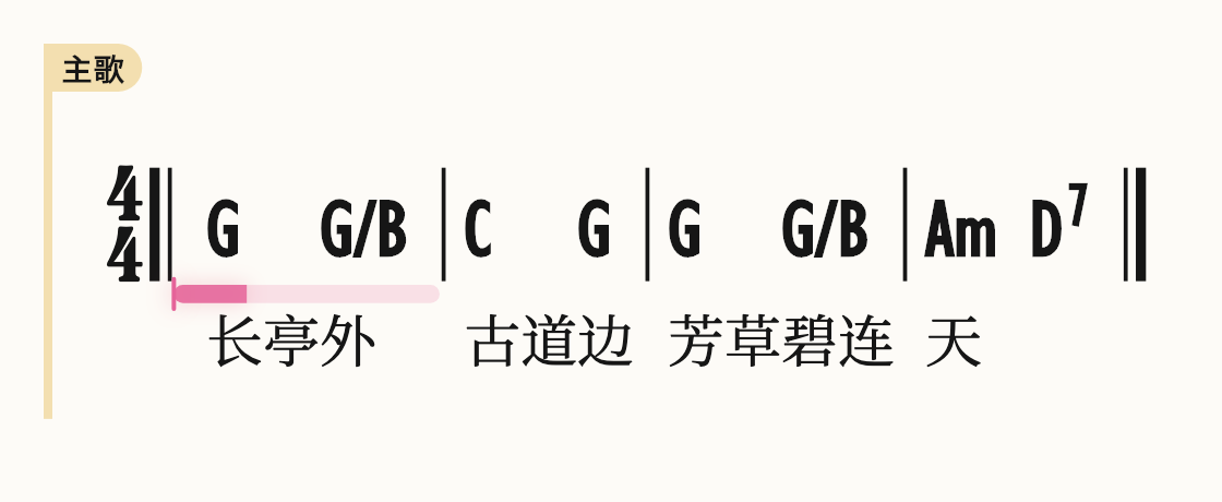 送别的原生动态走谱与拍点提示